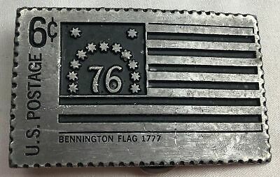 1976 US Postage 6 cent Bennington Flag 1777 Vintage Used Belt Buckle