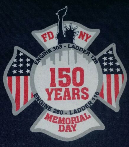 FDNY NYC Fire Department New York City T-shirt Sz XL NEW Engine 303 Queens New