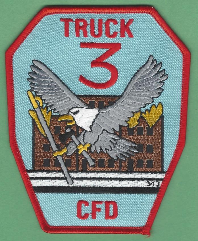 CHICAGO FIRE DEPARTMENT TRUCK COMPANY 3 PATCH NEW STYLE