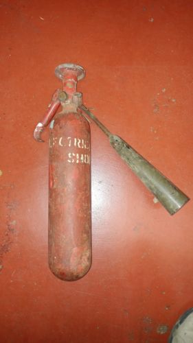 Vintage WW2 WWII C02 Fire Extinguisher Fiber Horn