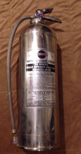 Vintage Stempel Water Or Loaded Stream Fire Extinguisher Philadelphia PA.