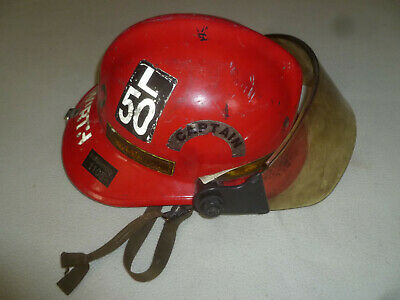 VINTAGE PHOENIX & BROTHER CAIRNS FIRE HELMET FIGHTER FIREMAN MODEL 660C HAT RED