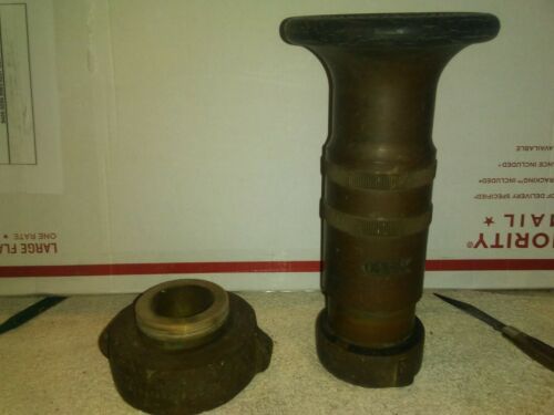 Vintage Elkhart Brass Fire Nozzle # 205-B / with 3