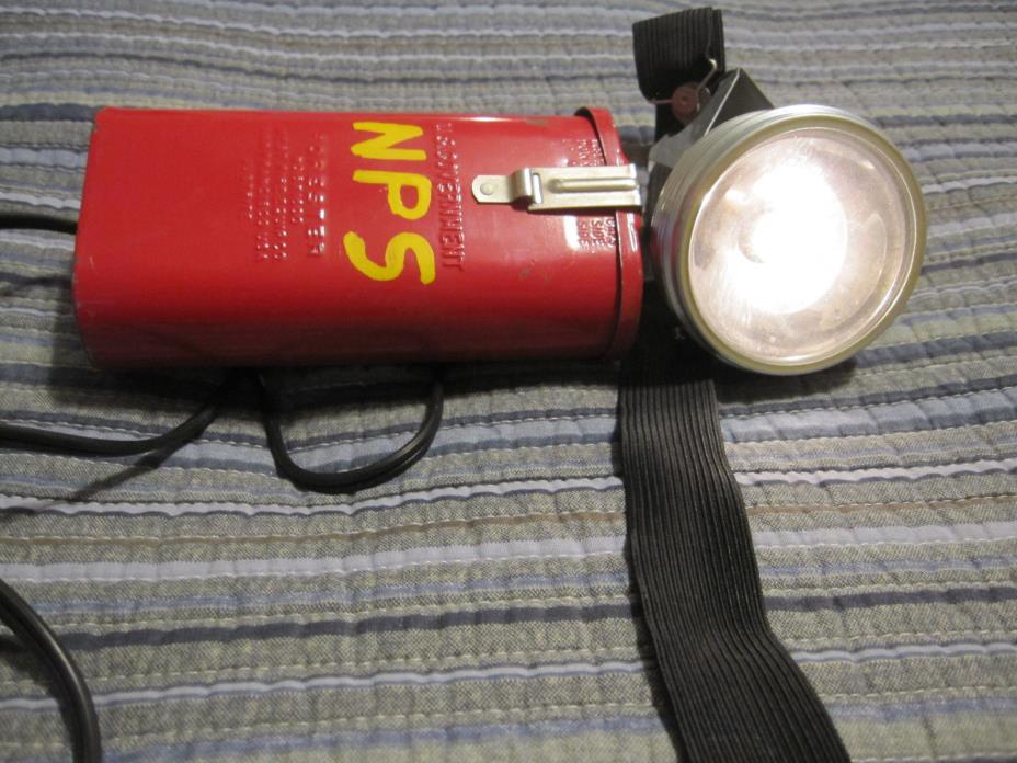 Vintage Helmet Headlamp for firefighter, US Gov. Forester