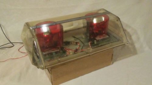code 3 pse force 4 xl 5000 vintage obsolete mini warning light w/stingray lights