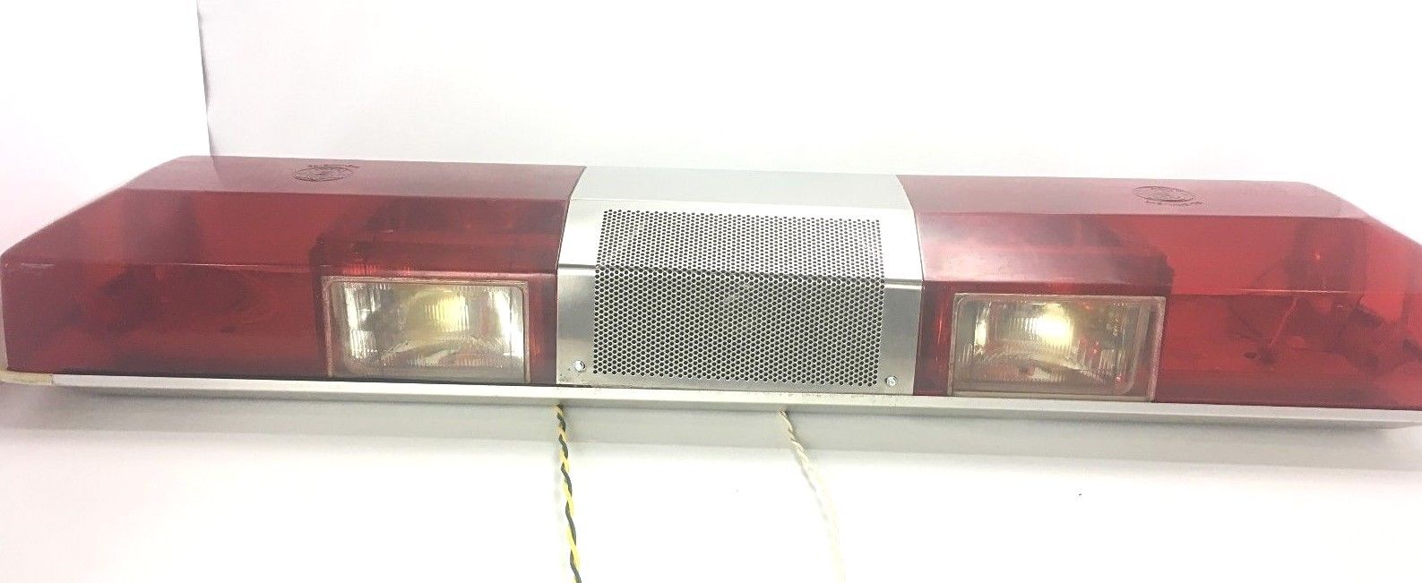 Vtg S&W 80's Roof Mount Fire Police EMS Emergency Flashing Light Siren Bar 48