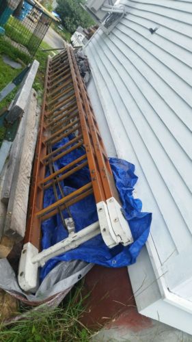 Wooden Trussed Fire fighting Ladder by Norwood 40' Extension furniture quality