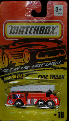 MATCHBOX (EXTENDING LADDER) FIRE TRUCK #18 1994 FIRE DEPT 