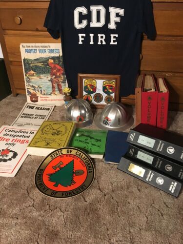Lot Of 23 Old California Department Of Forestry CDF Fire CAL FIRE Memorabilia