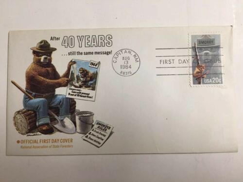 Smokey Bear 40th Anniversary Stamp First Day Cover