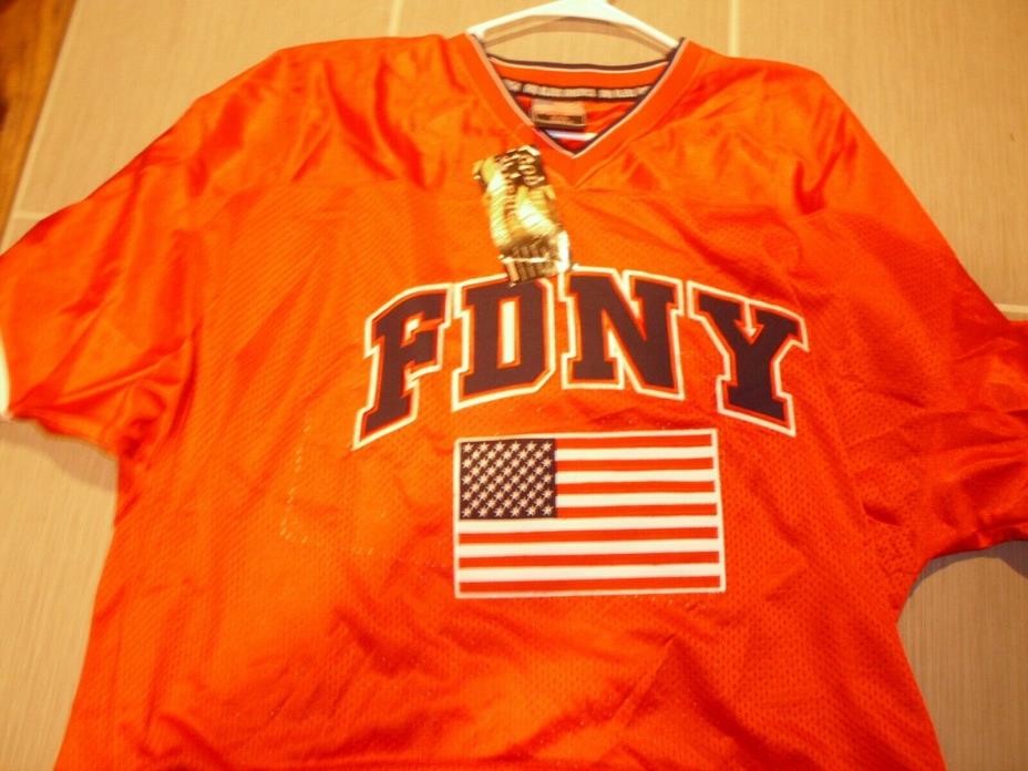 Colosseum FIRE DEPARTMENT NEW YORK (FDNY) Tribute to Heroes (MED) Jersey w/ Flag