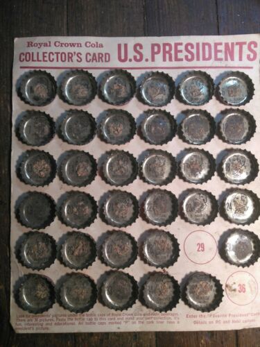 Royal Crown Cola  Collector's Card US Presidents 1960s
