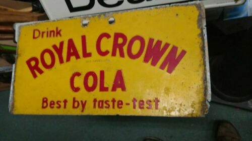 Best Drink ROYAL CROWN Cola SIGN Embossed  Cooler Chest Lid RC Soda Taste-Test