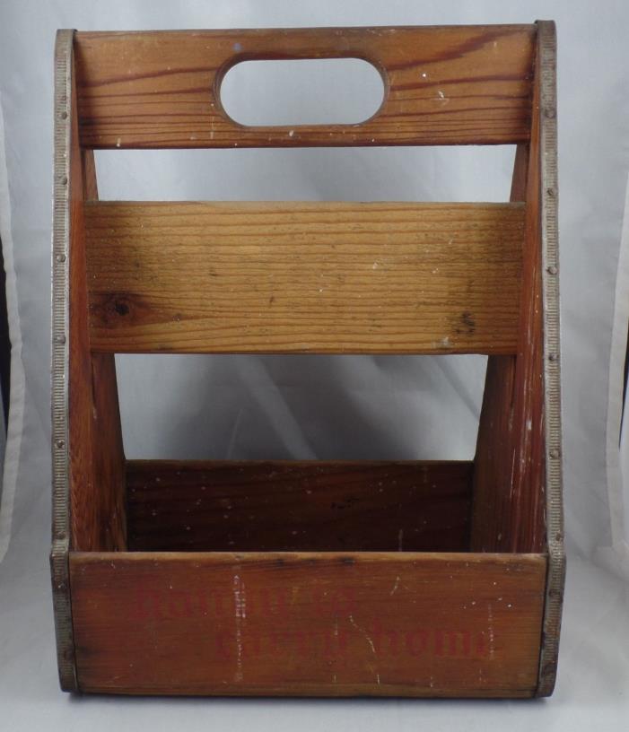 OLD ROYAL CROWN COLA WOOD CARRYING CASE RC