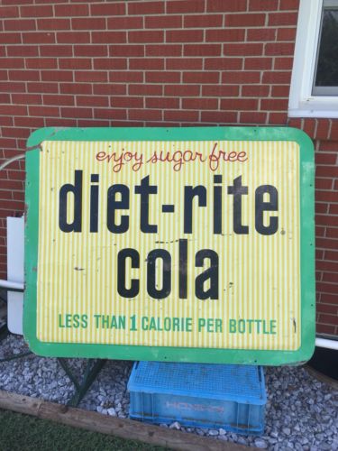 Extra Large Diet Rite Cola Sign