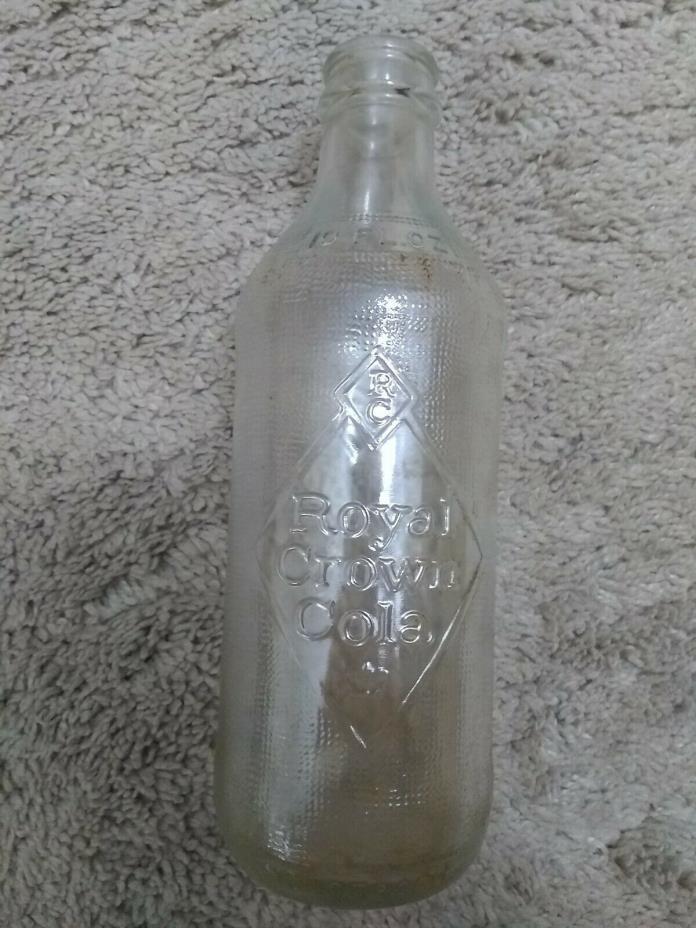 ANTIQUE VINTAGE RC COLA ROYAL CROWN COLA SODA BOTTLE 10 OUNCES