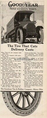 1916 H.H. Smith Bakery Delivery Truck Motz Goodyear Tire Rubber Akron OH Tire Ad