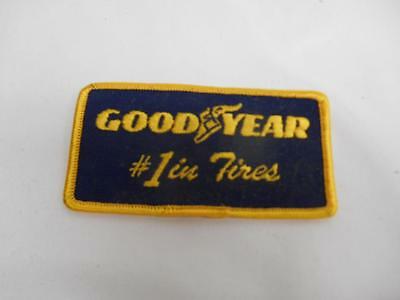 Old Vtg GOODYEAR #1 IN TIRES Embroidered Cloth Uniform Patch Badge Advertising