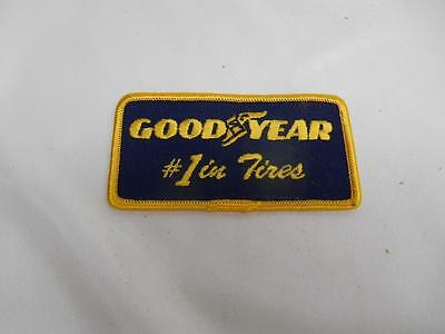 Old Vtg GOODYEAR #1 IN TIRES Embroidered Cloth Uniform Patch B&G Advertising