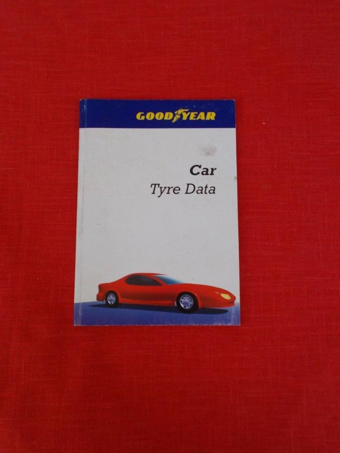vintage European Goodyear car tire data book 82 pa  tires technical guide manual
