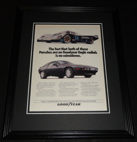 1985 Goodyear Eagle Radials Tires 11x14 Framed ORIGINAL Advertisement