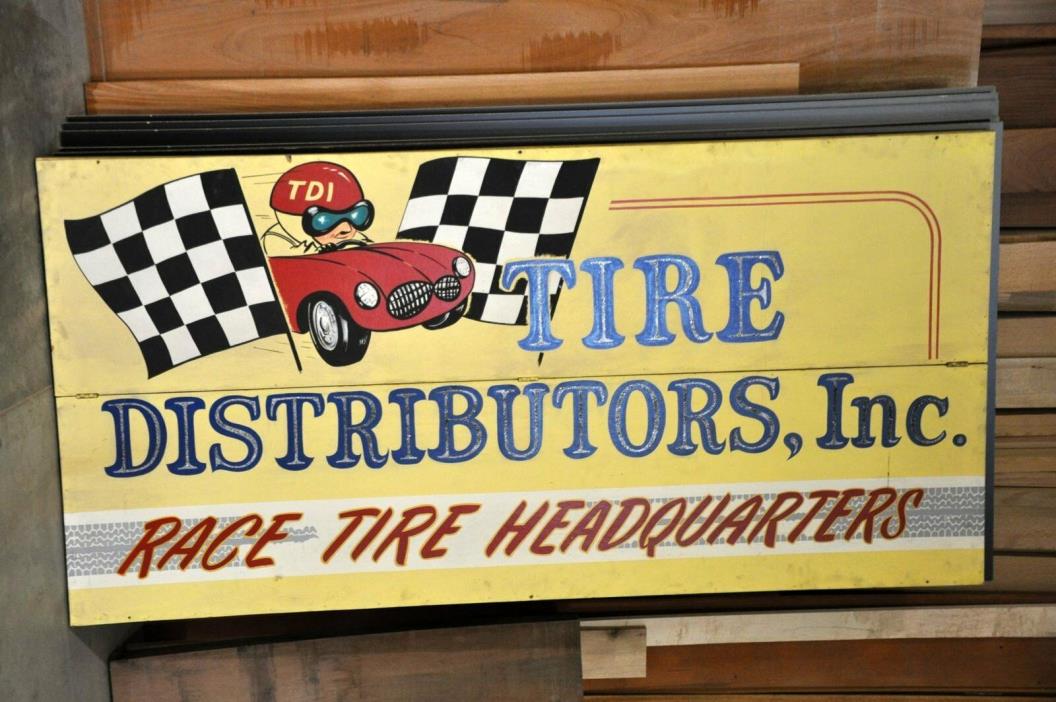 Race Tire Headquarters Racing Sign Display Tire Distributors Inc TDI 1958-1960