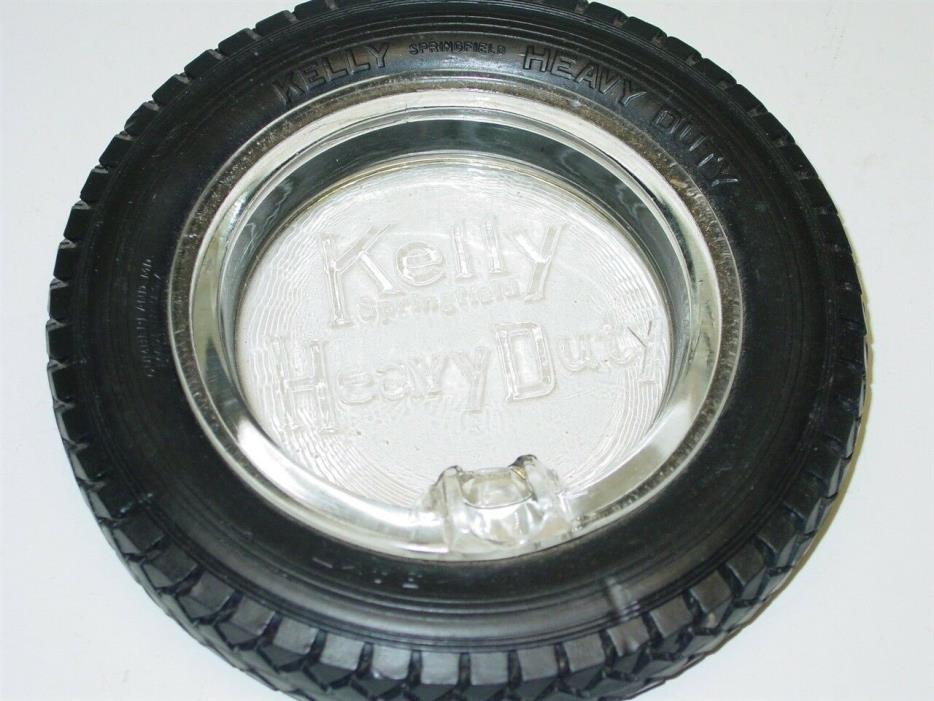 Vintage Kelly Springfield Heavy Duty Tires Advertising Ashtray