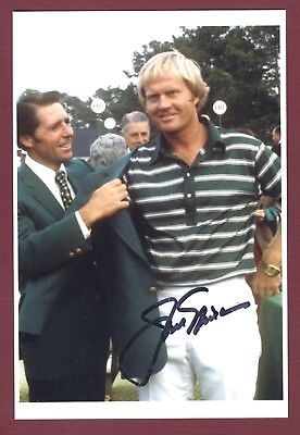 Jack Nicklaus PGA Golf Legend Hall of Fame HOF Signed 4x6 Photo C14531