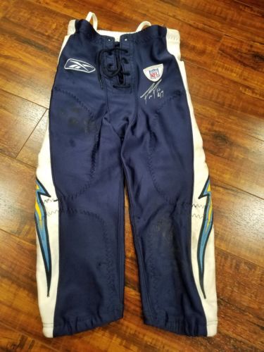 Philip Rivers Autographed Signed 07 Chargers Game Worn Football Pants