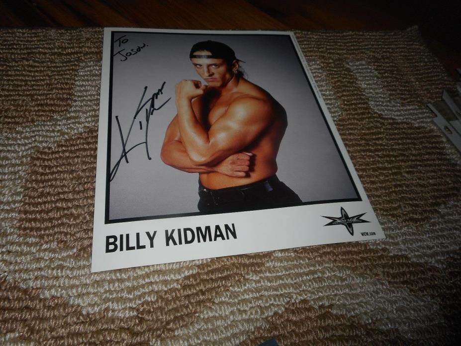 Billy Kidman Signed TO JASON WCW Promo Photo 2000 Wrestling Autograph WWF WWE