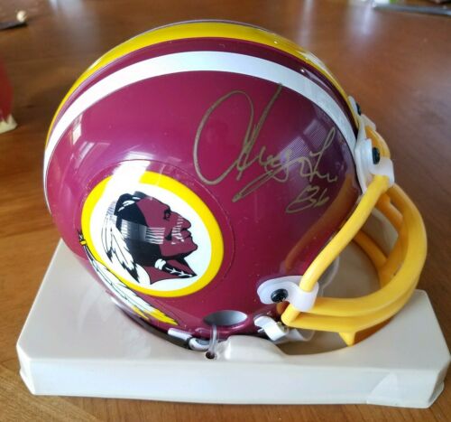 Riddell Mini Redskins Helmet Autographed. Mystery signature