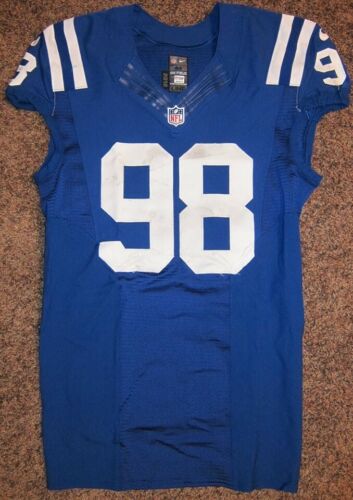 Robert Mathis Game Used and Autographed Colts Jersey