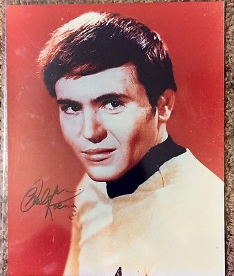 Walter Koenig Autographed Color Photo, Pavel Chekov, Star Trek