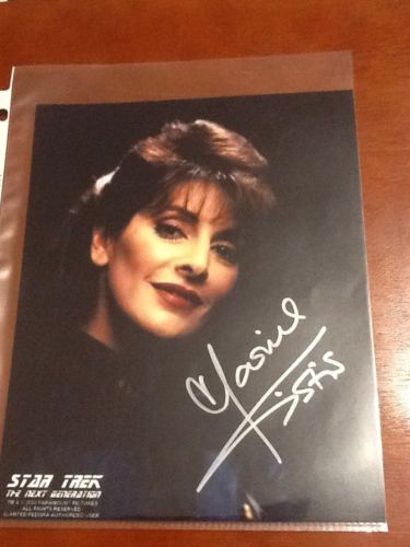 Marina Sirtis Auto Autograph Signed 8X10 Star Trek Next Generation Deanna Troi