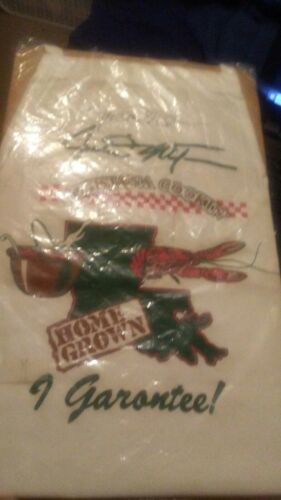 Justin Wilson Autographed Apron Louisiana ready to be framed.