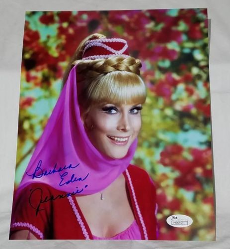 JEANNIE Barbara Eden Signed/Autograph Photo/Pic JSA Certified