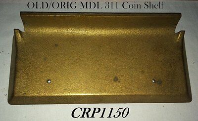 OLD/ORIG RARE Small Brass Nat'l Mdl. No. 310 Candy Cash Register 1 Pc Coin Shelf
