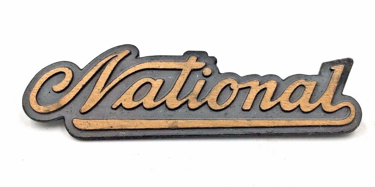 Vintage / Antique National Cash Register Brass Emblem