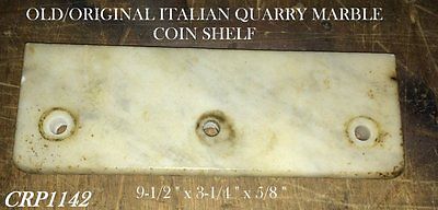 OLD/ORIG Sm Mdl 5 Brass Nat'l Candy Store Cash Register Coin Shelf 3 Hole MARBLE