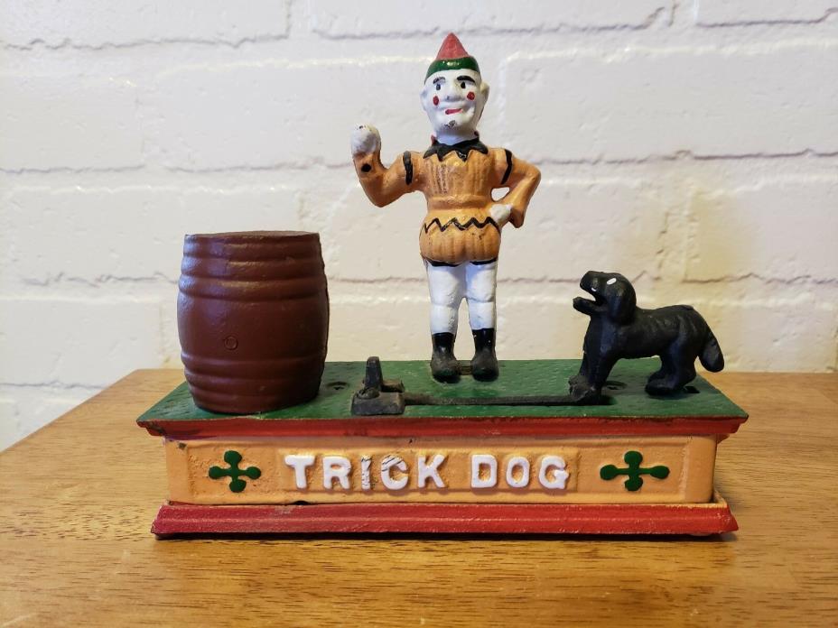 CAST IRON BANK TRICK DOG  UNMARKED