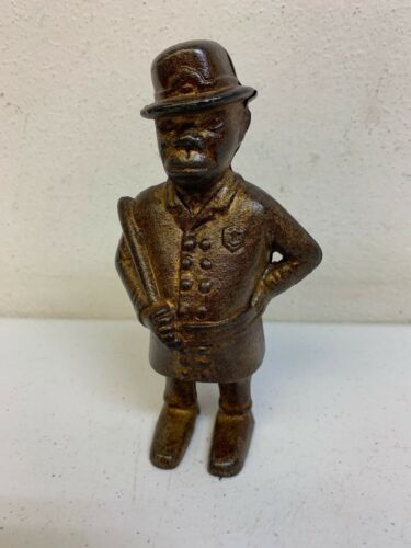 Original Antique Cast Iron MULLIGAN POLICEMAN Officer Cop Bank A.C. Williams