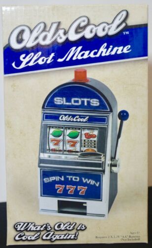 Mini Slot Machine Coin Bank by OldsCool **NEW IN BOX**