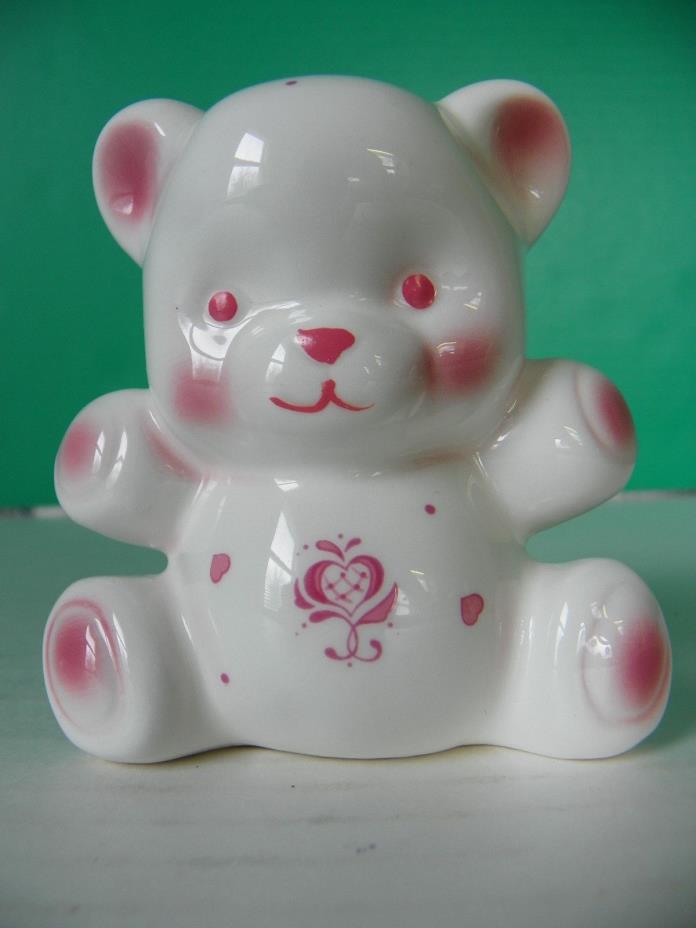 Enesco porcelain teddy bear bank 1989