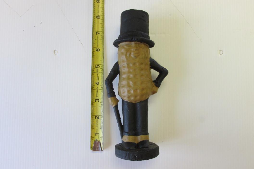 NEW OLD STOCK Vintage CAST IRON Mr. Peanut Coin Bank