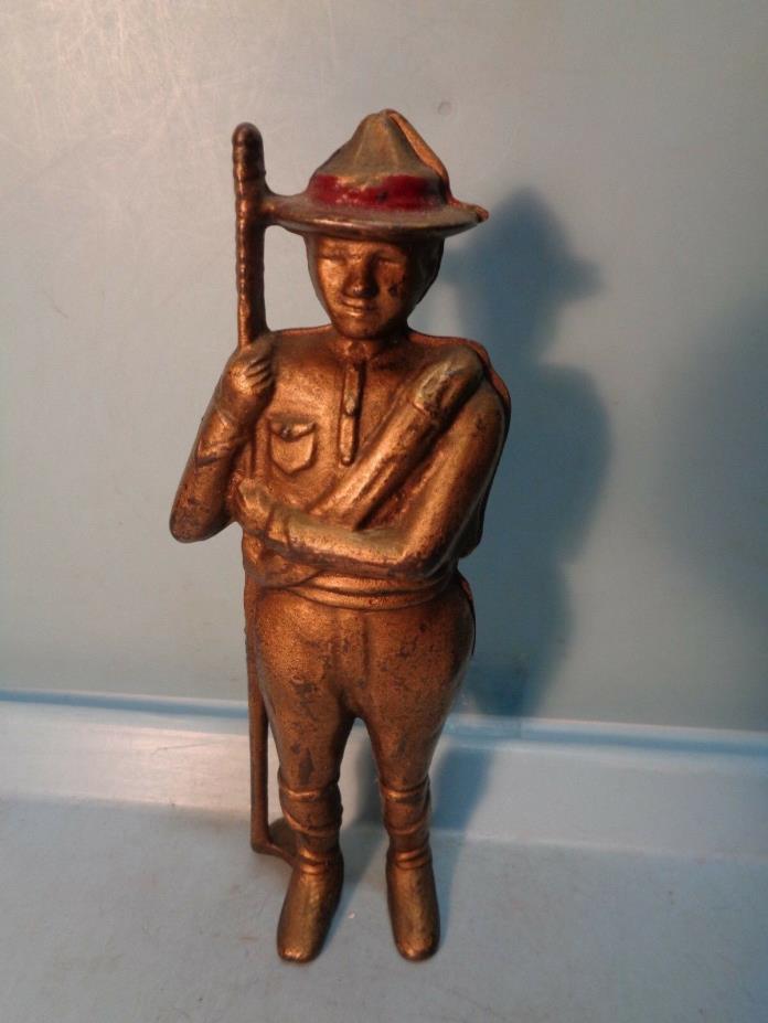 Boy Scout Cast Iron Sill Bank AC Williams 5 7/8