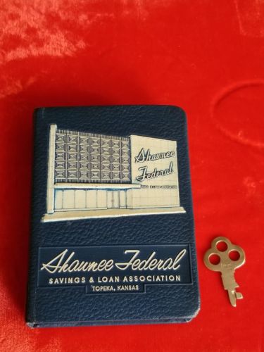 Vintage Coin Book Bank,Safe, Shawnee Federal Savings & Loan,Topeka, Kansas