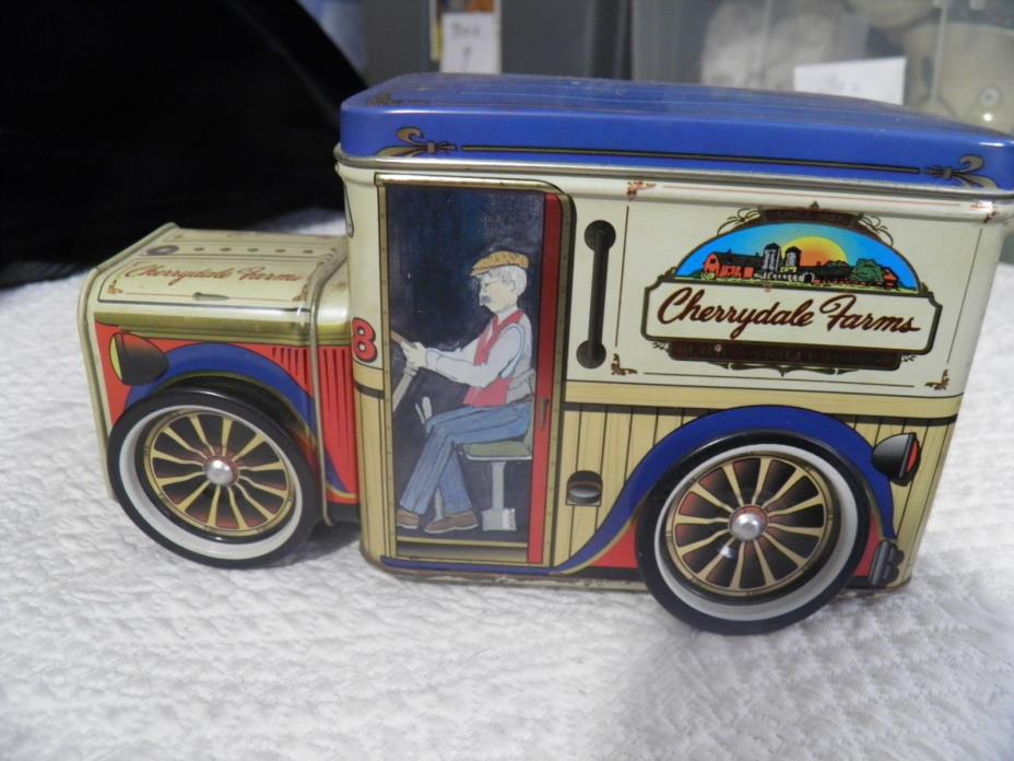 Vintage Cherrydale Farms Fine Confections Delivery Truck Tin Bank - Robel Hall