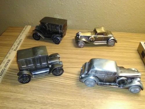 4 Vintage Car Banks