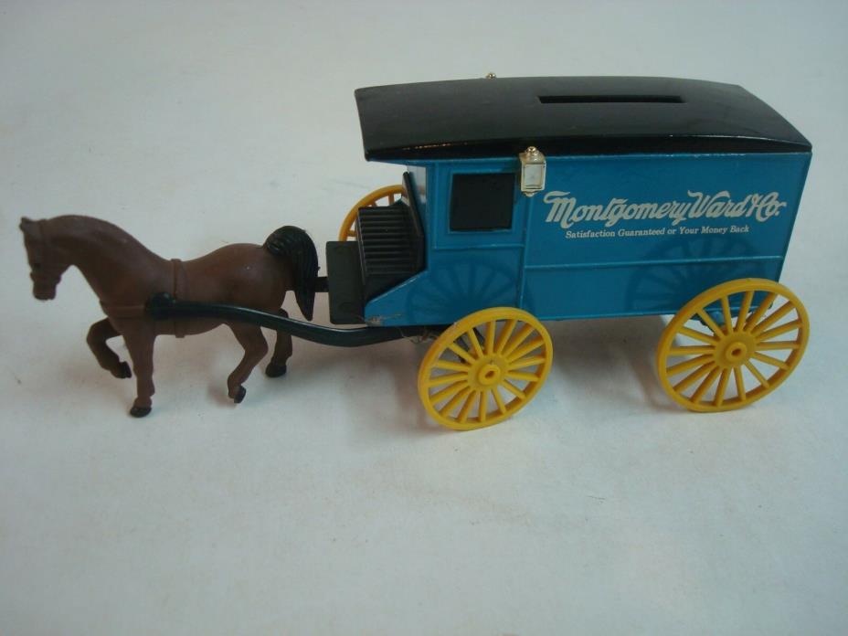 Vintage Montgomery Ward Horse Drawn Carriage Bank