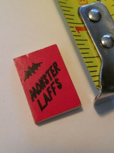 Vintage 1960's Monster Laffs Mini Toy Gumball Prize Book Cracker Jack ? Chicago
